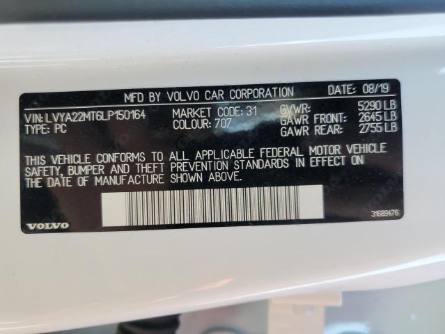 2020 VOLVO S90 T6 OCE LVYA22MT6LP150164