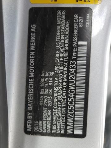 WMWZC5C54GWU20433 Mini Cooper