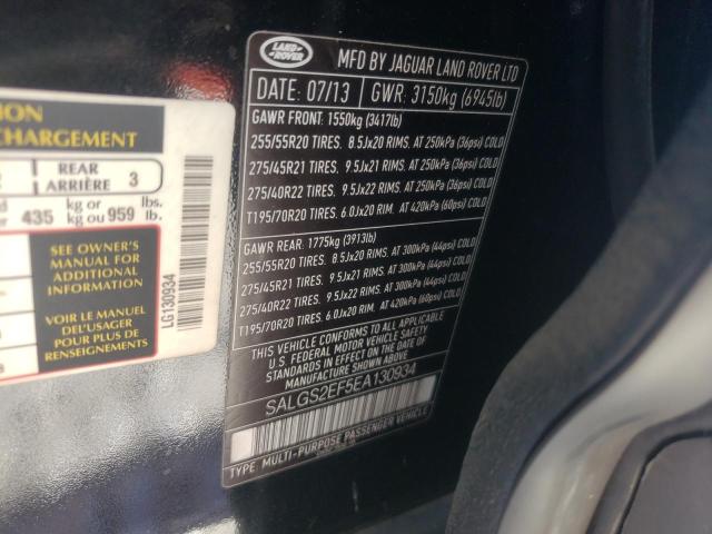 SALGS2EF5EA130934 Land Rover Range Rover Supercharged