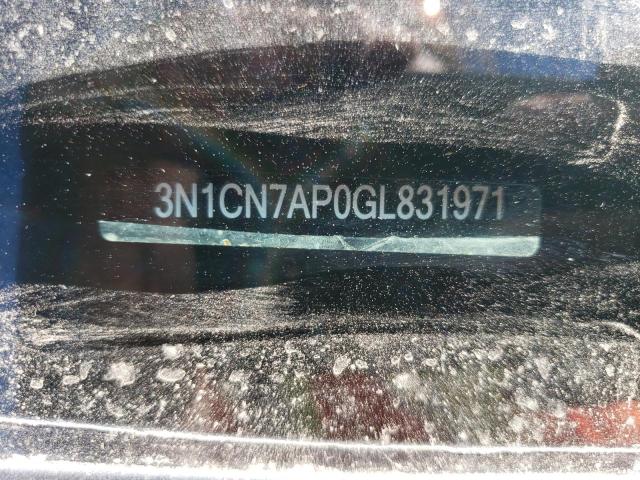 3N1CN7AP0GL831971 | 2016 NISSAN VERSA S