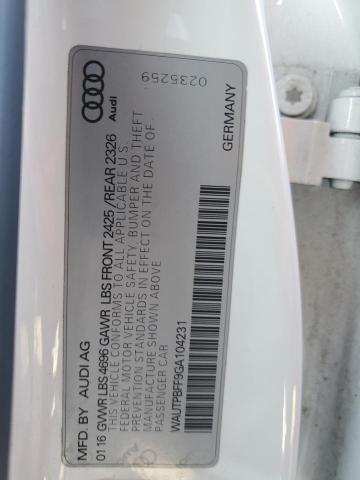 2016 AUDI A3 E-TRON WAUTPBFF9GA104231