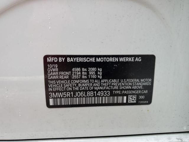 2020 BMW 330I - 3MW5R1J06L8B14933