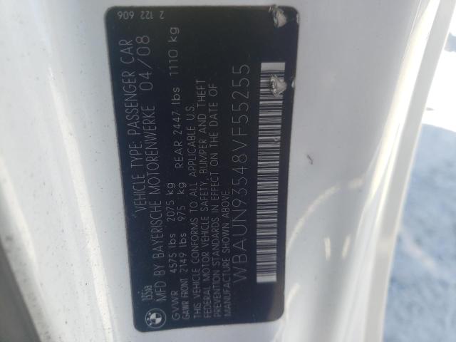 WBAUN93548VF55255 BMW 135 I