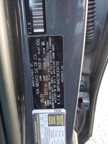 3KPF44AC5NE494739 KIA FORTE GT