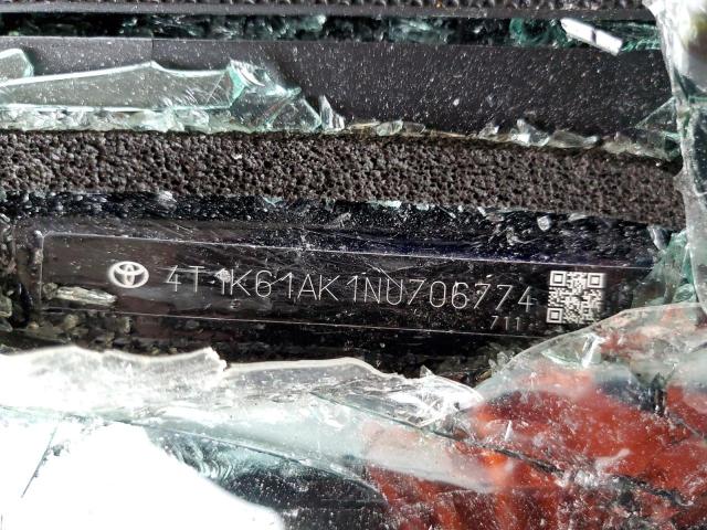 VIN 4T1K61AK1NU706774 2022 Toyota Camry, Xse no.10