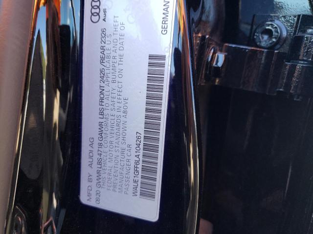 2020 AUDI S3 PREMIUM WAUE1GFF6LA104267
