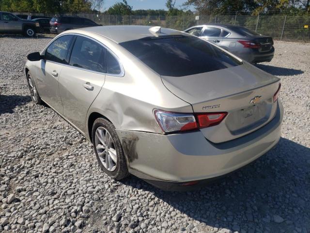 VIN: 1G1ZE5ST5GF262593 Auction: COPART Lot: 60426712 Location: IN - CICERO 1G1ZE5ST5GF262593 CHEVROLET MALIBU 2016 GOLD Photo 3