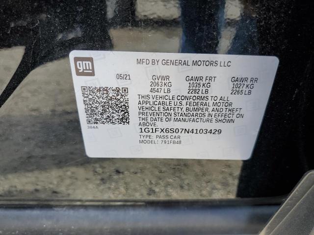 2022 CHEVROLET BOLT EV 2L 1G1FX6S07N4103429