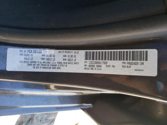 1C3CCCBB9GN117629 CHRYSLER 200 2016