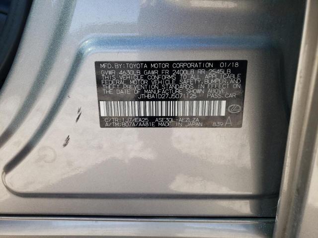 2018 LEXUS IS JTHBA1D27J5071125