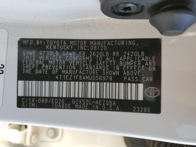 2021 TOYOTA AVALON NIG 4T1EZ1FB4MU056978