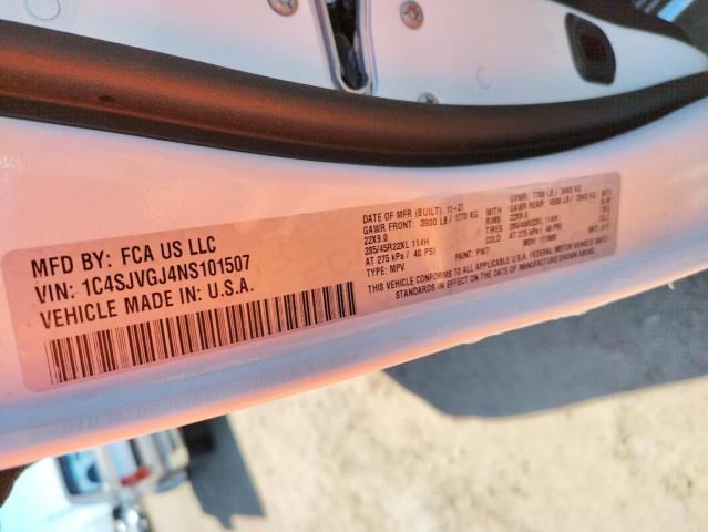 2022 JEEP GRAND WAGO 1C4SJVGJ4NS101507