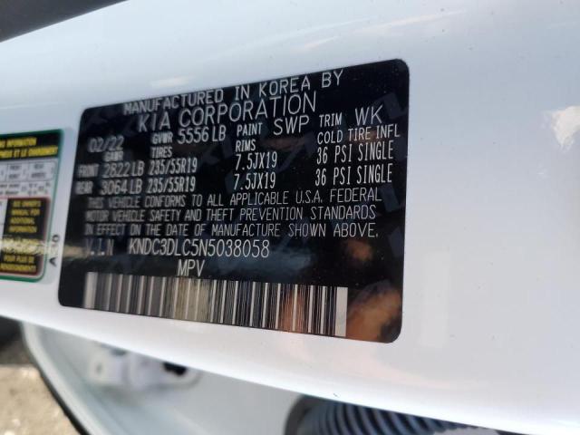 2022 KIA EV6 LIGHT KNDC3DLC5N5038058