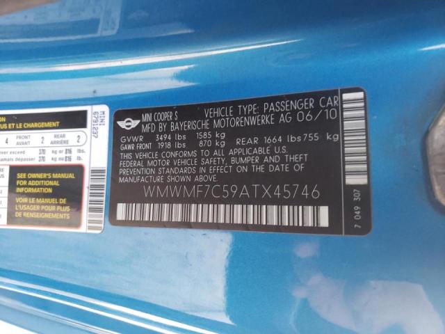 WMWMF7C59ATX45746 Mini COOPER S