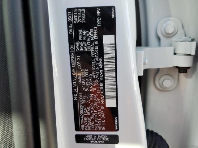 2021 VOLVO XC60 T6 MO YV4A22RK0M1883044