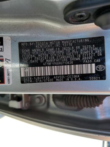 2017 TOYOTA CAMRY 4D 2 - 4T1BF1FK6HU713636