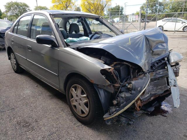 Salvage cars for sale from Copart Wheeling, IL: 2005 Honda Civic DX V