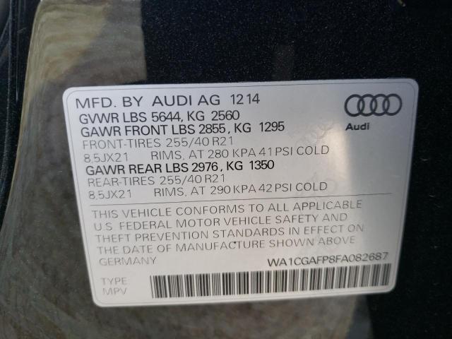 2015 AUDI SQ5 PREMIU WA1CGAFP8FA082687