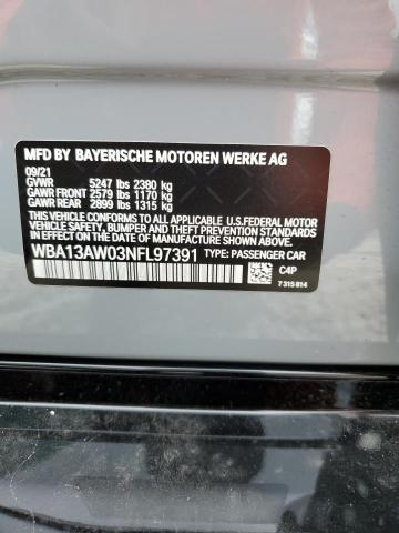2022 BMW M440XI GRA WBA13AW03NFL97391