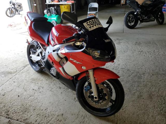 Salvage cars for sale from Copart Windsor, NJ: 2002 Yamaha YZFR6 L