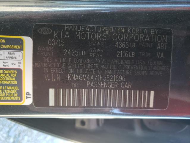 KNAGM4A71F5621696 KIA Optima Lx