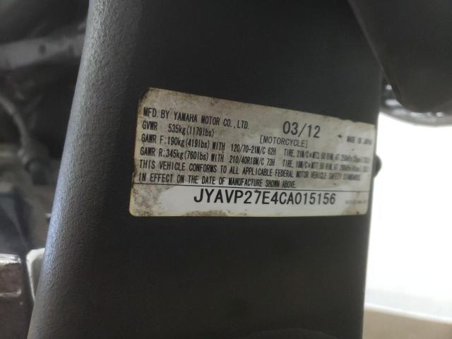 2012 YAMAHA XV1900 CU JYAVP27E4CA015156
