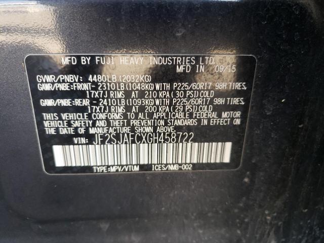 JF2SJAFCXGH458722 Subaru Forester 2.5i Premium