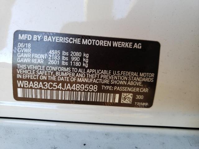 2018 BMW 320 XI - WBA8A3C54JA489598