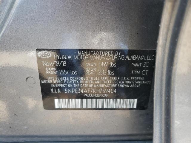 5NPE34AF7KH759404 Hyundai Sonata Limited