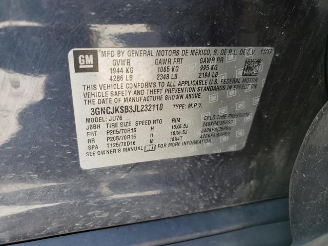 2018 CHEVROLET TRAX LS - 3GNCJKSB3JL232110