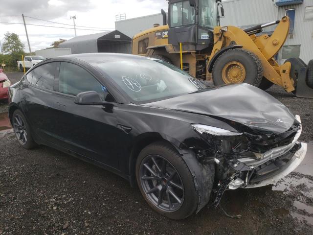 Salvage cars for sale from Copart Montreal Est, QC: 2022 Tesla Model 3
