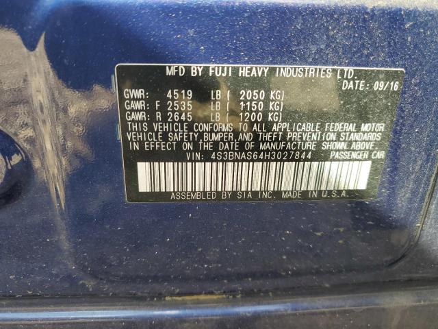 2017 SUBARU LEGACY SPO 4S3BNAS64H3027844