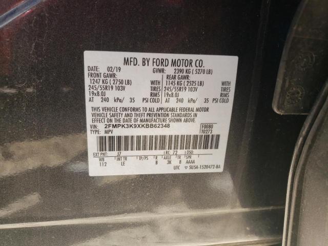 2019 FORD EDGE TITAN - 2FMPK3K9XKBB62348