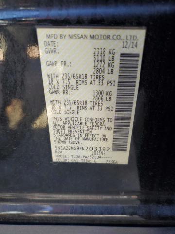 2015 NISSAN MURANO - 5N1AZ2MG9FN203392
