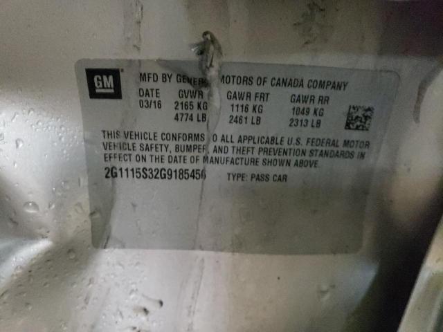 2016 CHEVROLET IMPALA LT - 2G1115S32G9185456