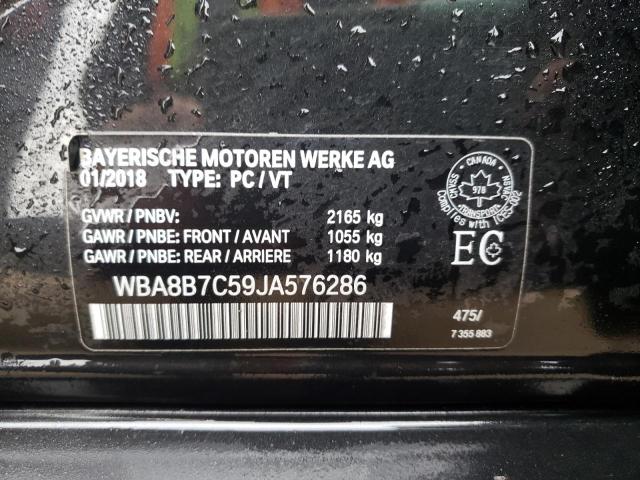 2018 BMW 340 XI WBA8B7C59JA576286