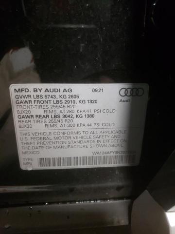 2022 AUDI SQ5 SPORTB WA124AFY9N2022939