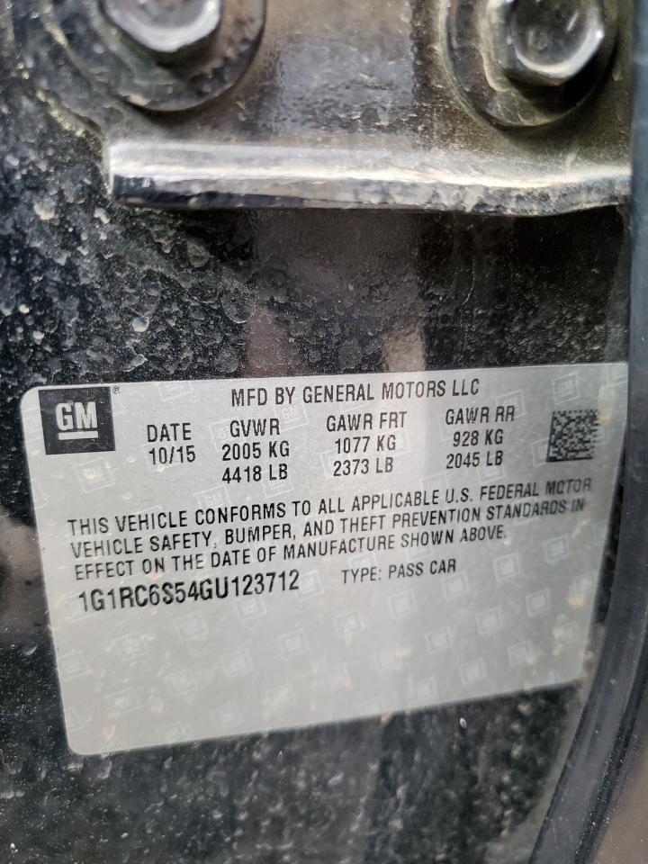1G1RC6S54GU123712 CHEVROLET VOLT 2016