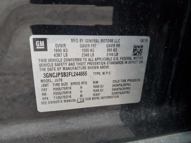 2015 CHEVROLET TRAX 1LS 3GNCJPSB2FL244866