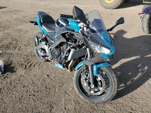Salvage cars for sale from Copart Brighton, CO: 2021 Kawasaki EX650 M