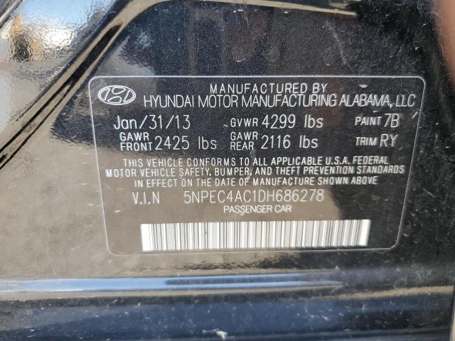 VIN 5NPEC4AC1DH686278 2013 HYUNDAI SONATA no.10