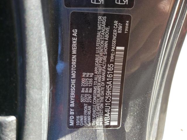 2017 BMW 440XI WBA4U1C59H5A16165