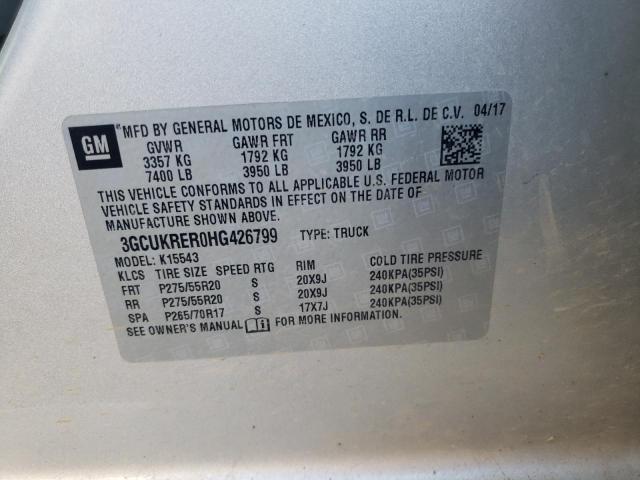 2017 CHEVROLET SILVRDO LT 3GCUKRER0HG426799