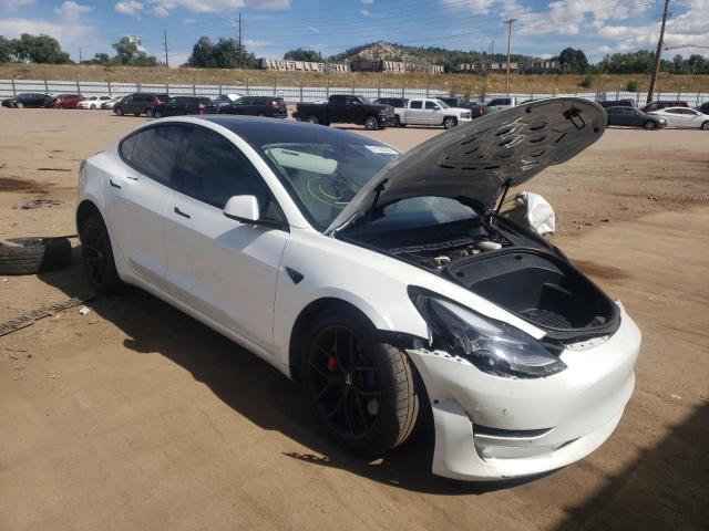 Salvage cars for sale from Copart Colorado Springs, CO: 2021 Tesla Model 3