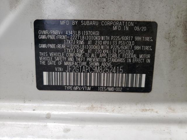 JF2GTAPC9M8252415 Subaru Crosstrek Premium