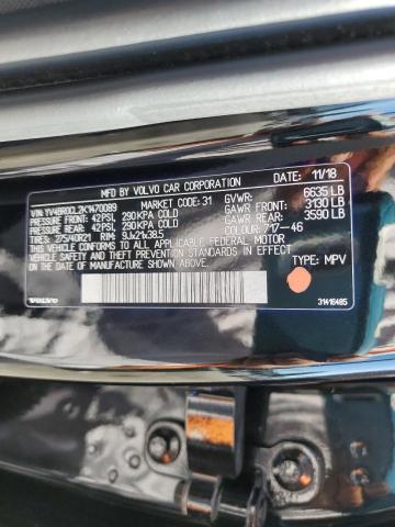 2019 VOLVO XC90 T8 IN YV4BR0CL2K1470089