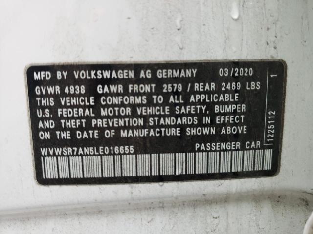 2020 VOLKSWAGEN ARTEON SEL WVWSR7AN5LE016655