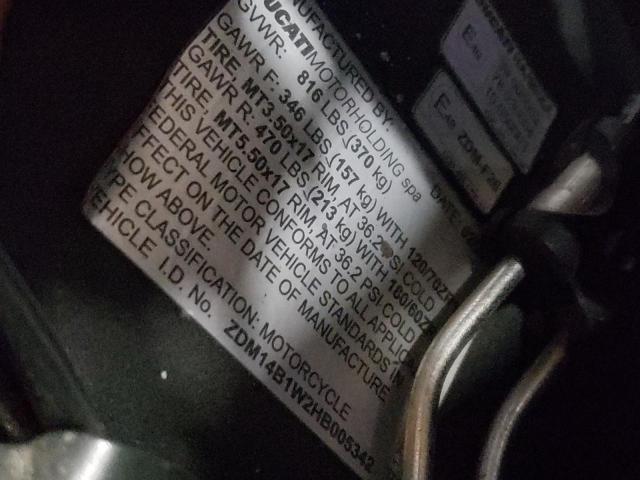 2017 DUCATI SUPERBIKE ZDM14B1W2HB005342