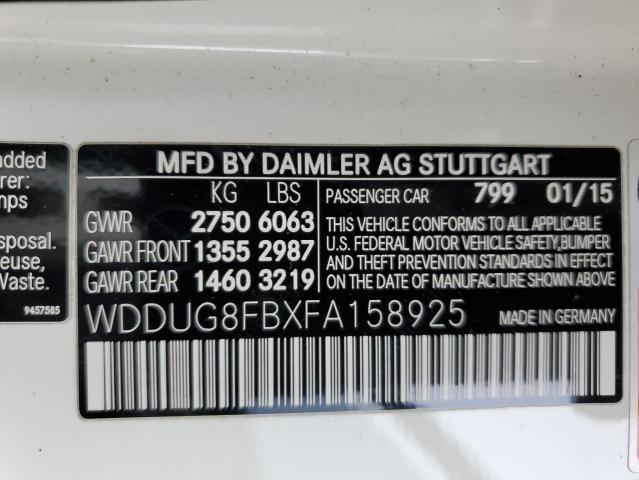 2015 MERCEDES-BENZ S 550 4MAT - WDDUG8FBXFA158925
