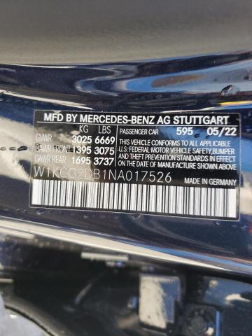 2022 MERCEDES-BENZ EQS 450+ W1KCG2DB1NA017526